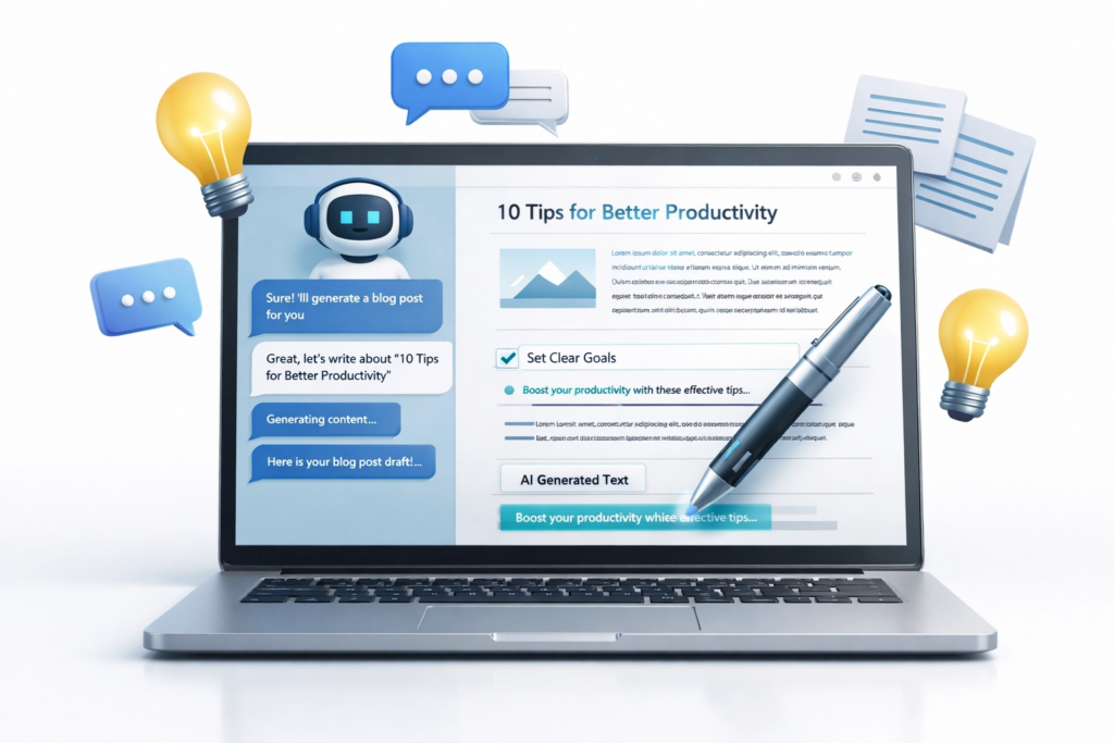 yapay zeka içerik üretimi ve metin oluşturma