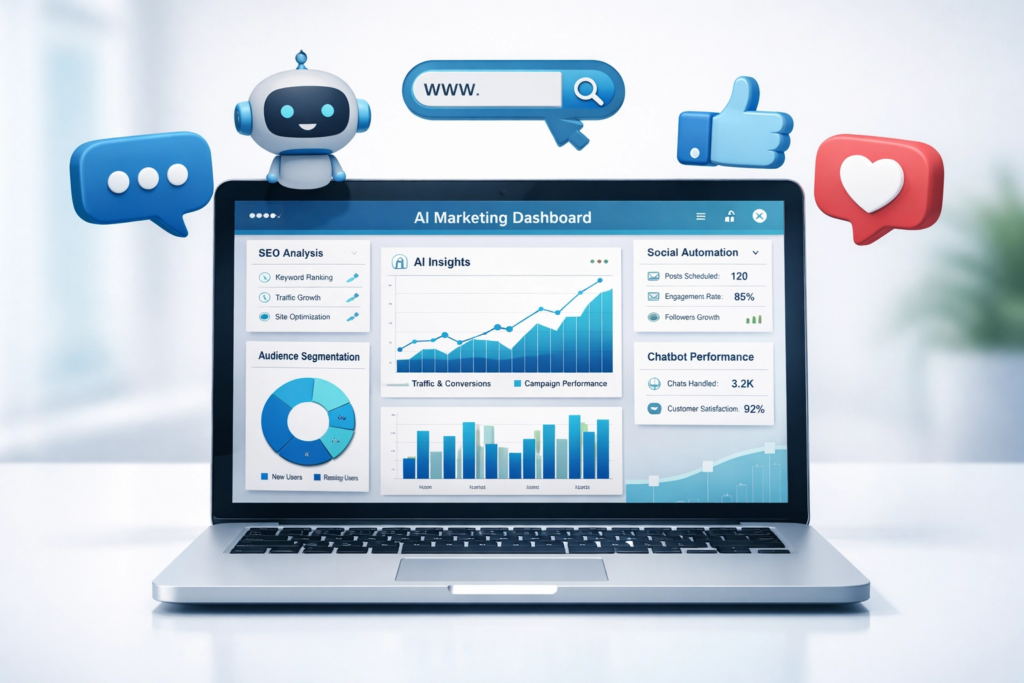 yapay zeka kullanım alanları pazarlama seo sosyal medya ve otomasyon