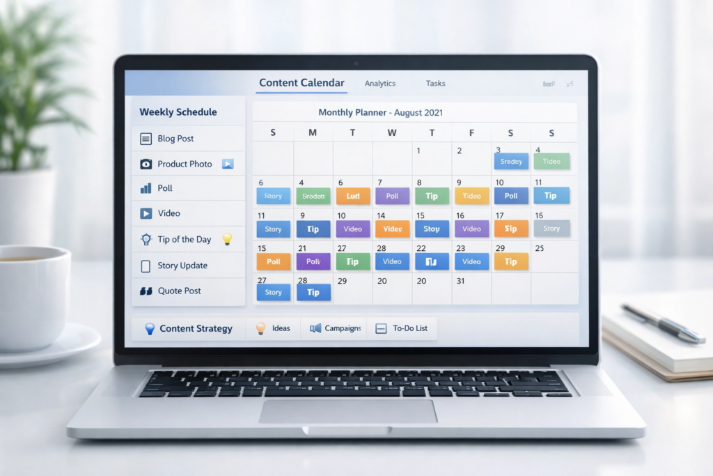 sosyal medya içerik takvimi ve planlama süreci