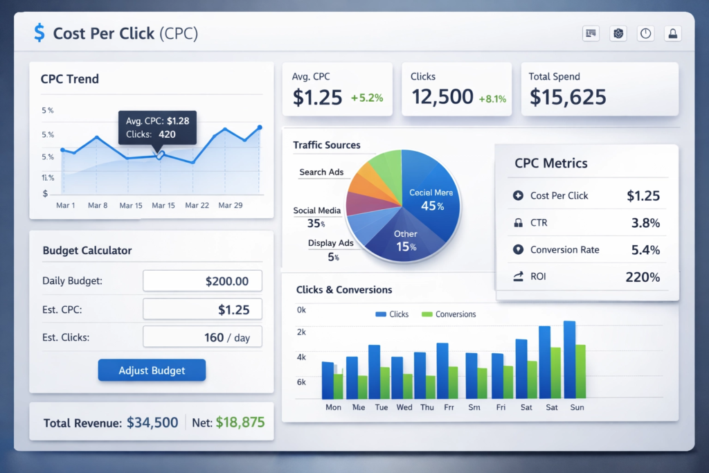 google ads tıklama başı maliyet cpc hesaplama
