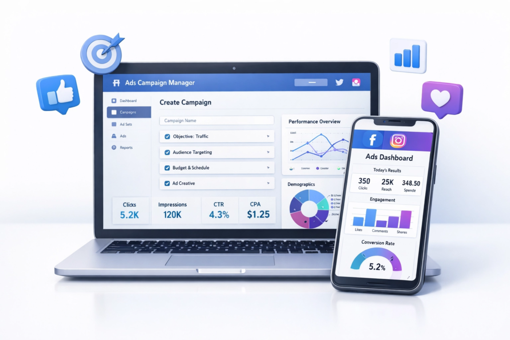 facebook ve instagram reklamları nasıl verilir kampanya oluşturma örneği