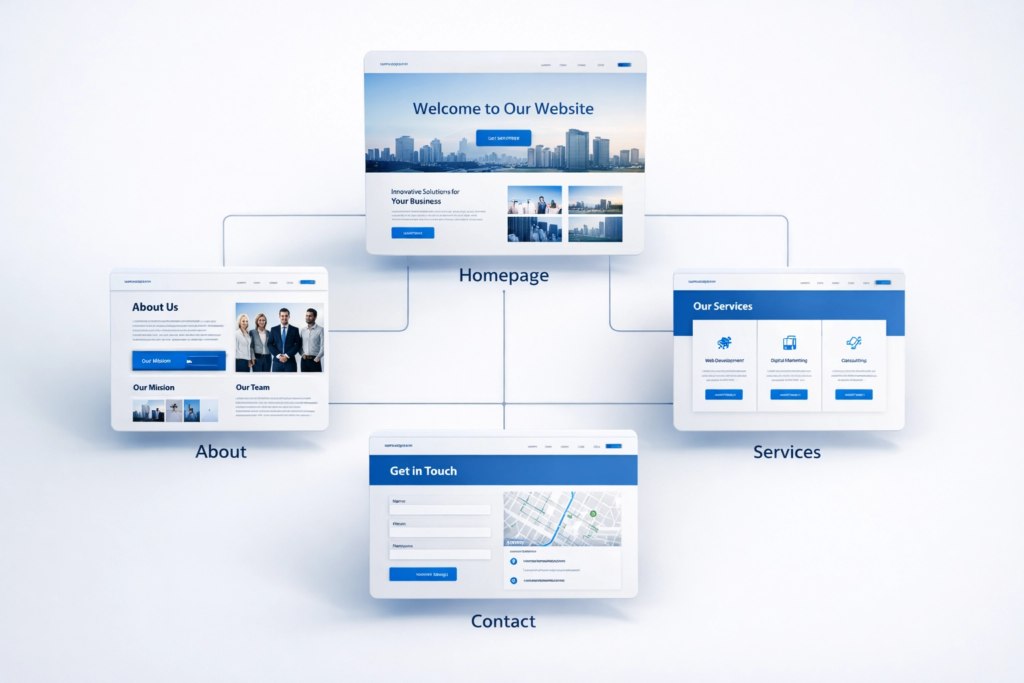 web sitesi sayfa yapısı sitemap ve site planı örneği