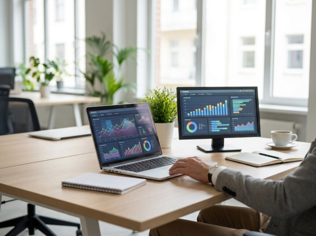 dijital pazarlama analiz dashboard ekranı