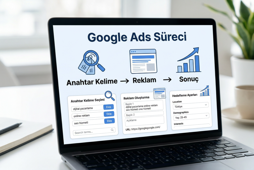 google ads reklam süreci anahtar kelime ve kampanya yönetimi