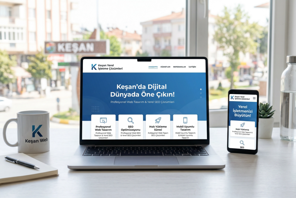 keşan web tasarım modern seo uyumlu web sitesi örneği