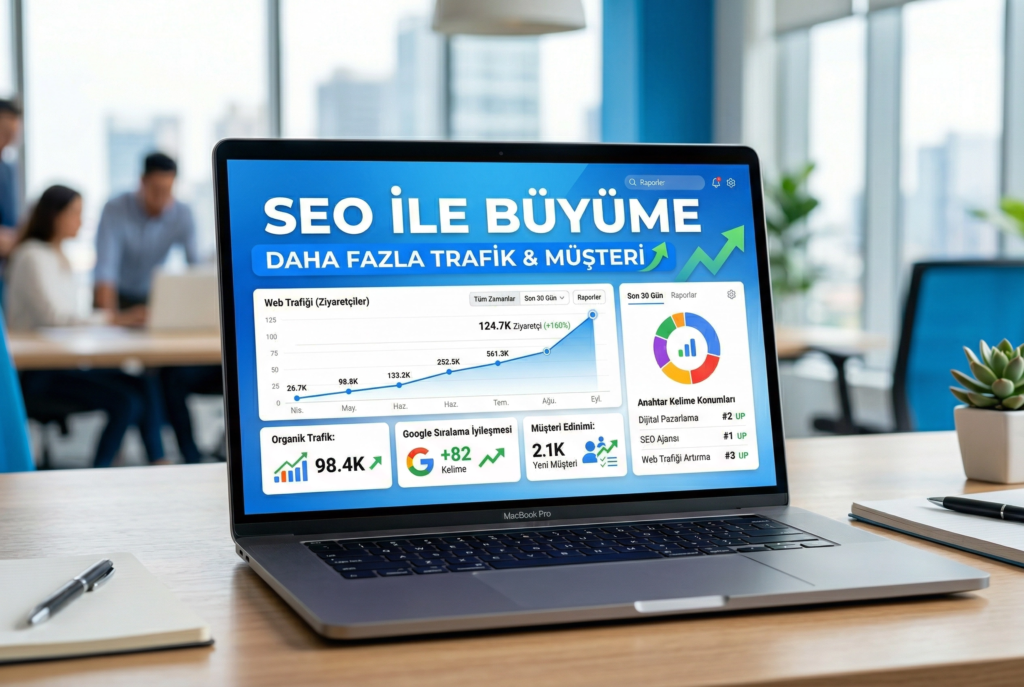 seo ile web sitesi trafik artışı ve google sıralama yükselmesi
