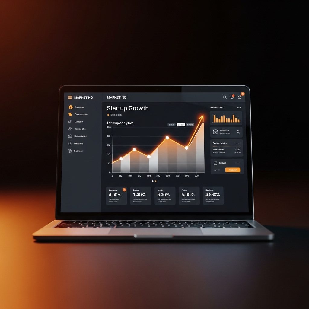 SEO ve dijital reklam performansını gösteren büyüme grafiği